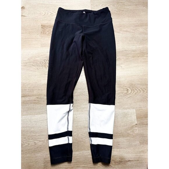 90 Degree by Reflex Athletic High Rise Leggings Black Small Athletic Activewear - Picture 1 of 7